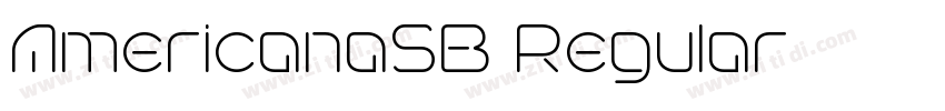 AmericanaSB Regular字体转换 AmericanaSB Regular字体转换